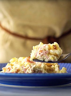 Macarrão de Forno com Presunto e Queijo