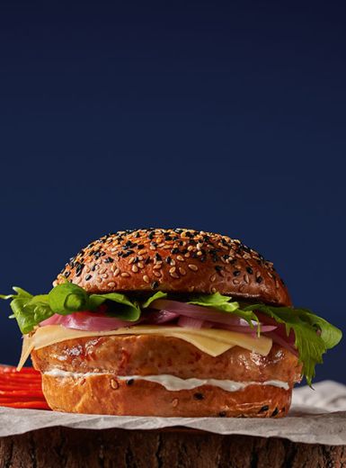 Hambúrguer Speciale de Frango com Pepperoni