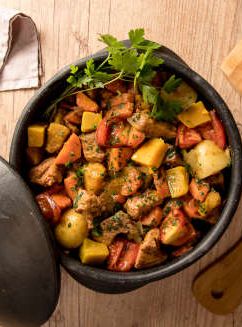 Guisado Suíno com Vegetais