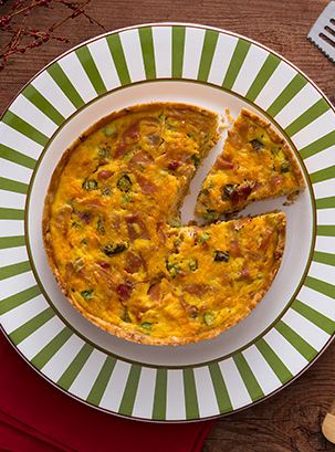 Quiche de Presunto e Alho Poró