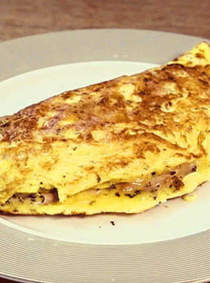 Omelete com Queijo e Presunto