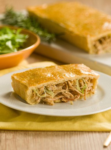 Torta de Lombo com Alho Poró