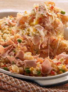 Arroz de Forno com Peito de Peru