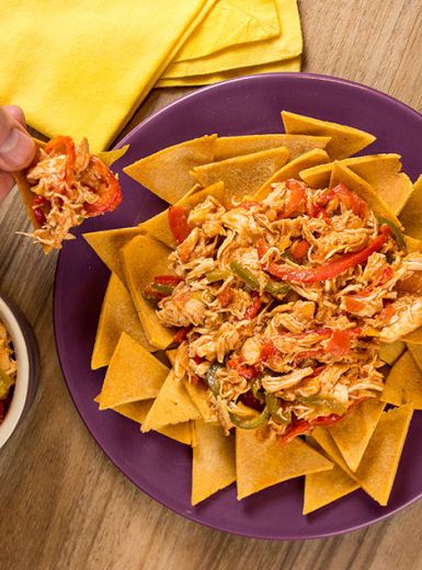 Toppings de Frango para Nachos
