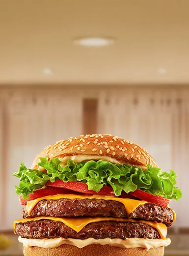 Pop Burger Sadia Duplo com Queijo, Alface e Tomate