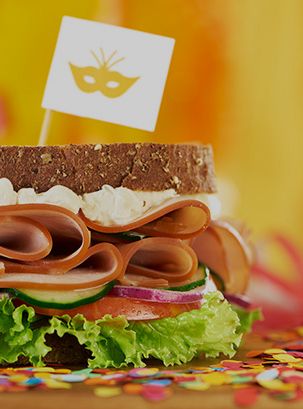 Sanduíche de Peito de Peru com Cream Cheese