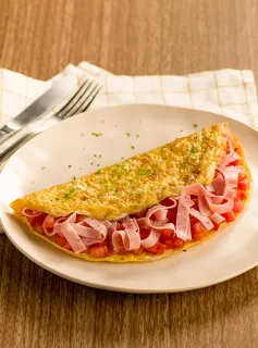 Omelete com Presunto