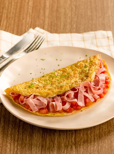 Omelete com Presunto