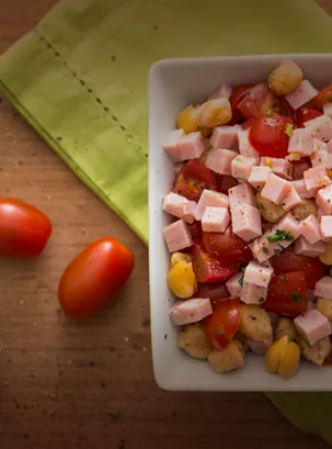 Salada de Grão-de-bico com Presunto Sadia