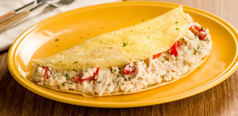 Crepioca de Frango Desfiado