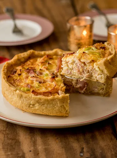 Quiche de Frango Desfiado Sadia e Alho Poró