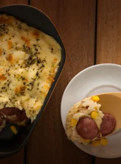 Escondidinho de Calabresa Sadia com Bacon Sadia ao Forno