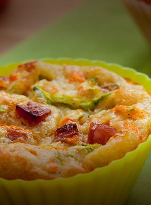 Muffin de Legumes com Salame