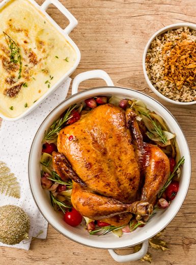 Ave Supreme Sadia com Gratin de Batatas com Requeijão