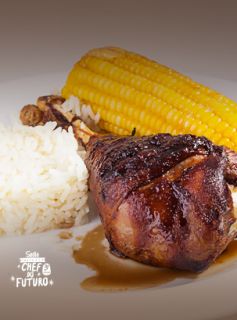 Coxa de Peru ao Barbercue de Cerveja