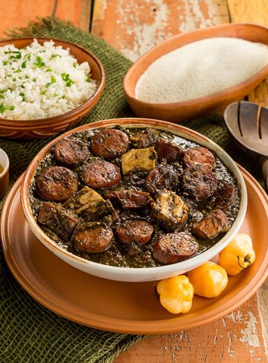 Feijoada de Mandioca com Linguiça Defumadas