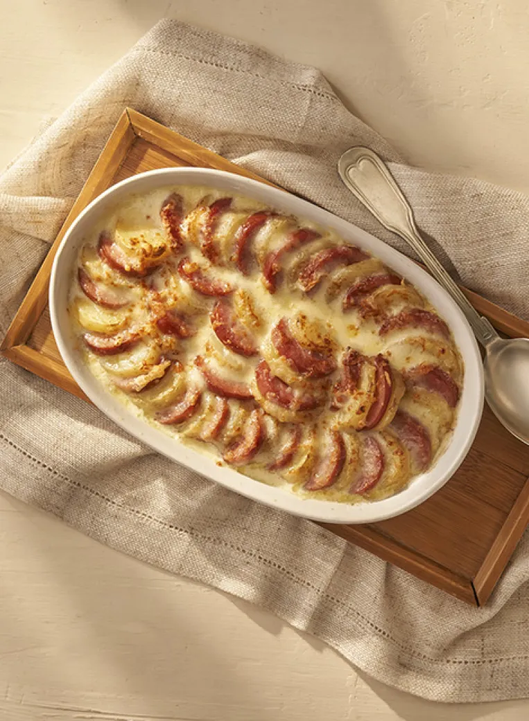 Batata com Calabresa Gratinada