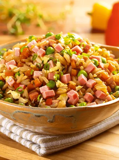 Arroz Oriental Frito com Presunto Sadia e Legumes