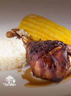 Coxa de Peru ao Barbercue de Cerveja