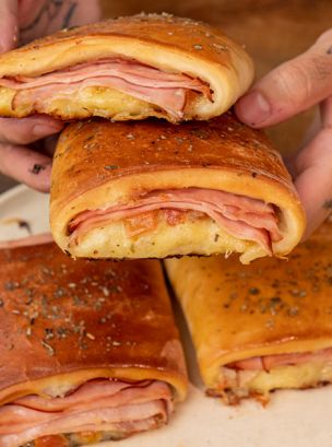 Joelho de Peito de Peru e Queijo por Léo Abreu