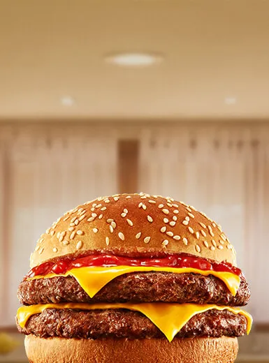 Pop Burger Sadia Duplo com Queijo e Ketchup