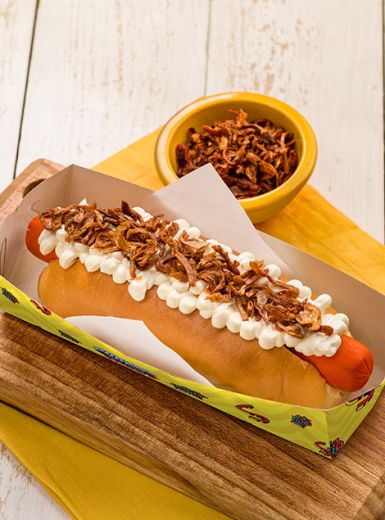 Hot Dog Cream Cheese e Cebola Crispy
