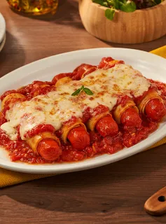 Canelone de Salsicha