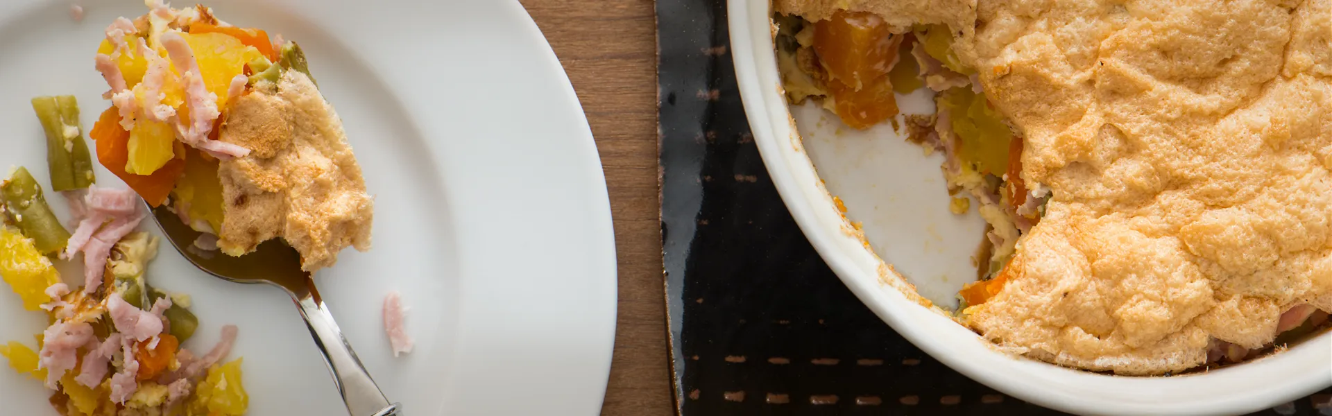 Legumes no Forno com Presunto