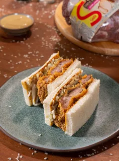 Sanduíche de Copa Lombo Sadia Empanado (katsu Sando por Chef Mohamad Hindi)