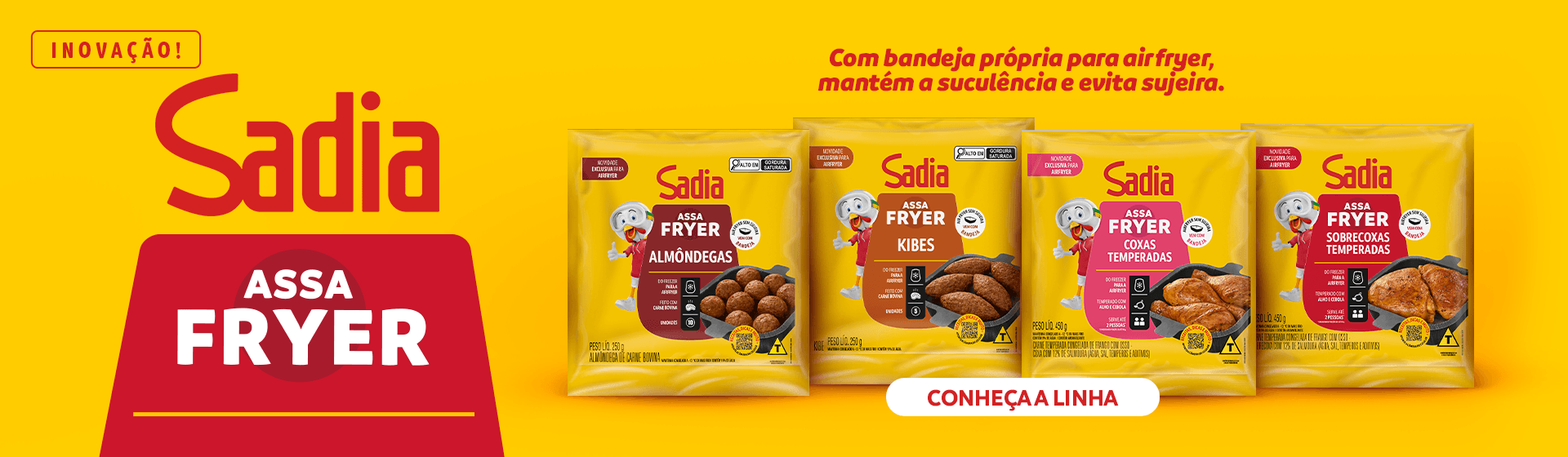 Sadia Assa Fryer - Conheça a linha