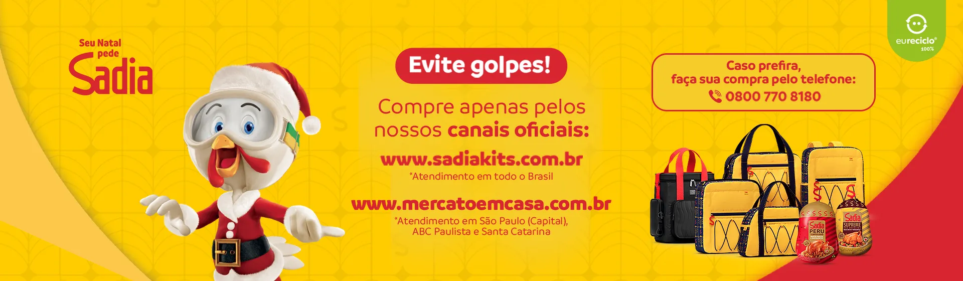 Sadia Natal 2026 - Seu Natal pede Sadia. Compre apenas pelos canais oficiais