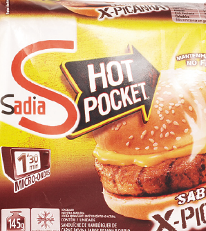 A estrela foi o Hot Pocket, que virou um sucesso instantâneo