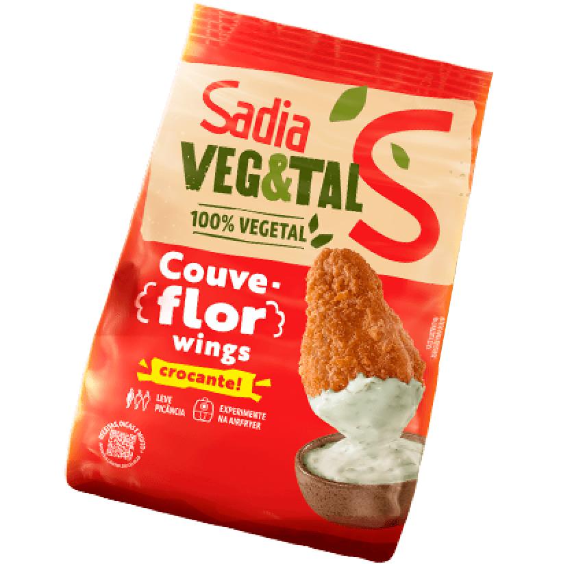 Couve-flor wings crocante! Sadia Veg&tal